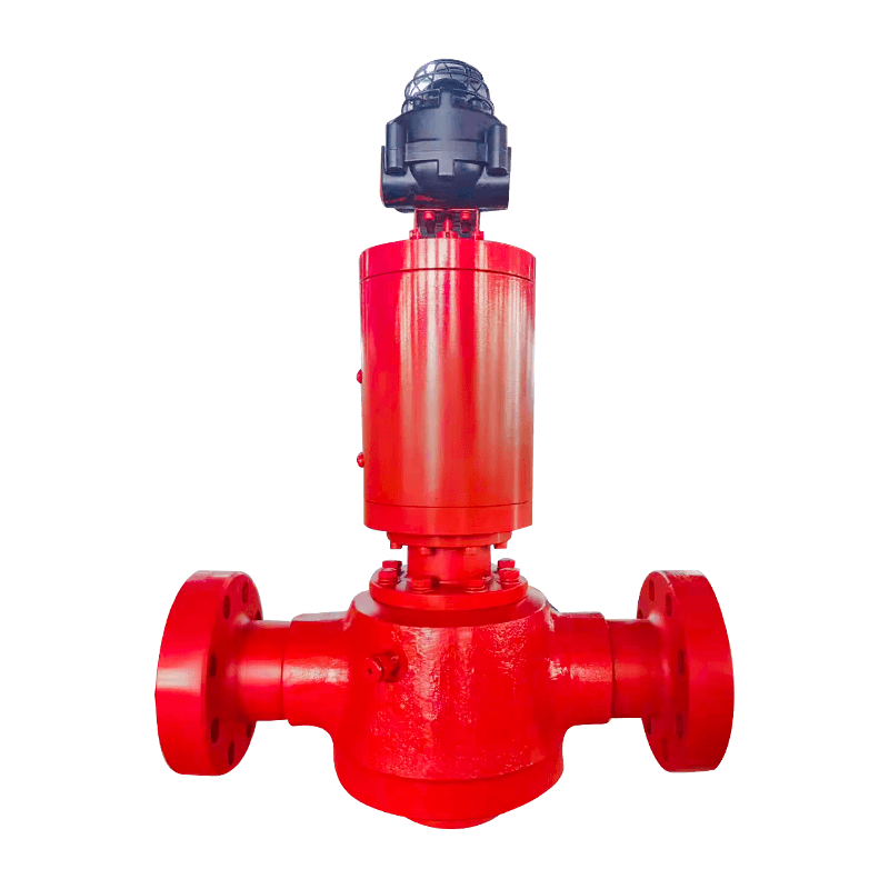 Hogedrukplugklep met hydraulische actuator
